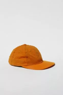 Lite Year Six Panel Seersucker Cap - Gold Headwear