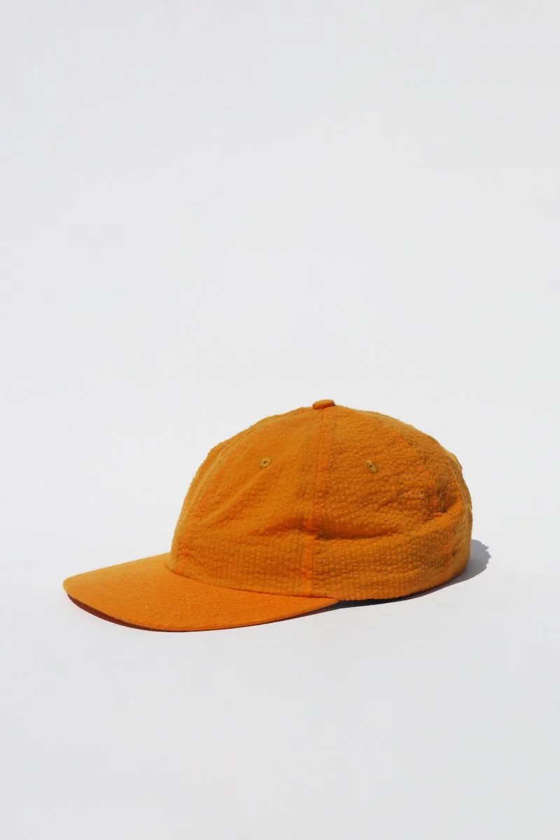 Lite Year Six Panel Seersucker Cap - Gold Headwear 1 Lite Year Six Panel Seersucker Cap - Gold Headwear