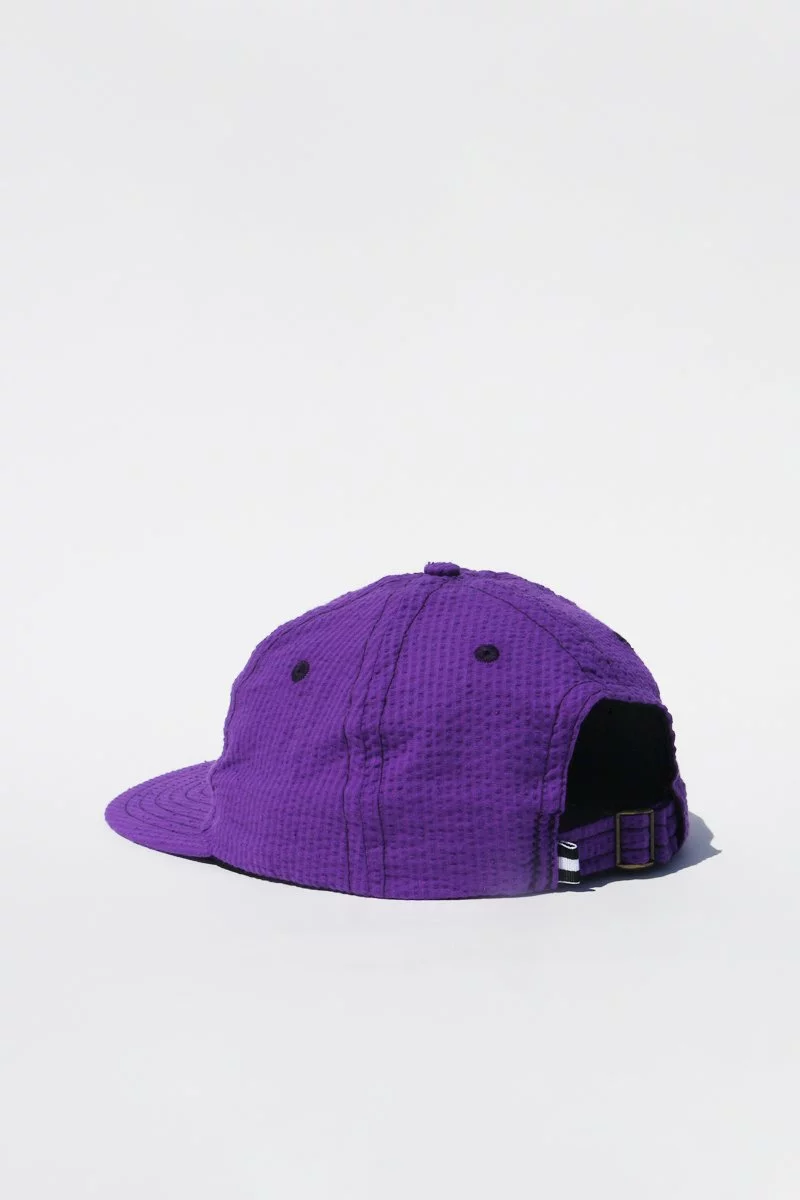 Headwear Lite Year Six Panel Seersucker Cap - Purple 2 Headwear Lite Year Six Panel Seersucker Cap - Purple