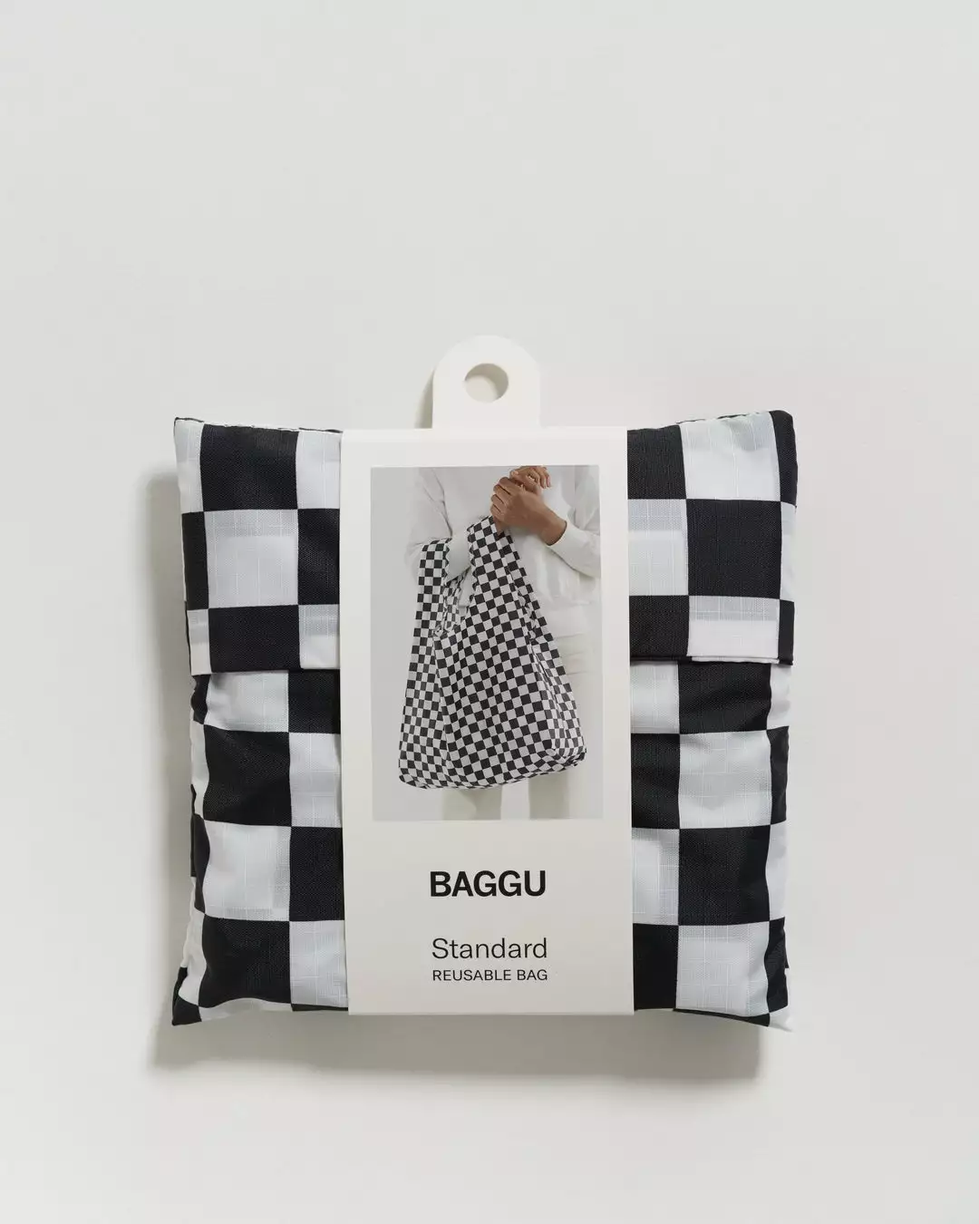 Baggu Standard Reusable Bag - Black Checkerboard New Arrivals 7 Baggu Standard Reusable Bag - Black Checkerboard New Arrivals