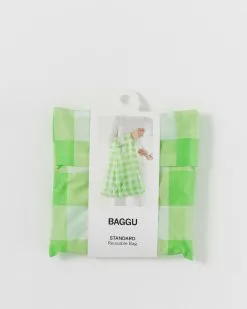 New Arrivals Baggu Standard Reusable Bag - Big Check Lime 13 New Arrivals Baggu Standard Reusable Bag - Big Check Lime