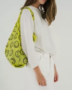 New Arrivals Baggu Standard Reusable Bag - Yellow Happy