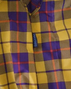 New Arrivals Baggu Standard Reusable Bag - Yellow Tartan