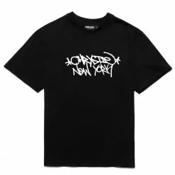 New Arrivals Chrystie NYC Tag Logo T-shirt - Black