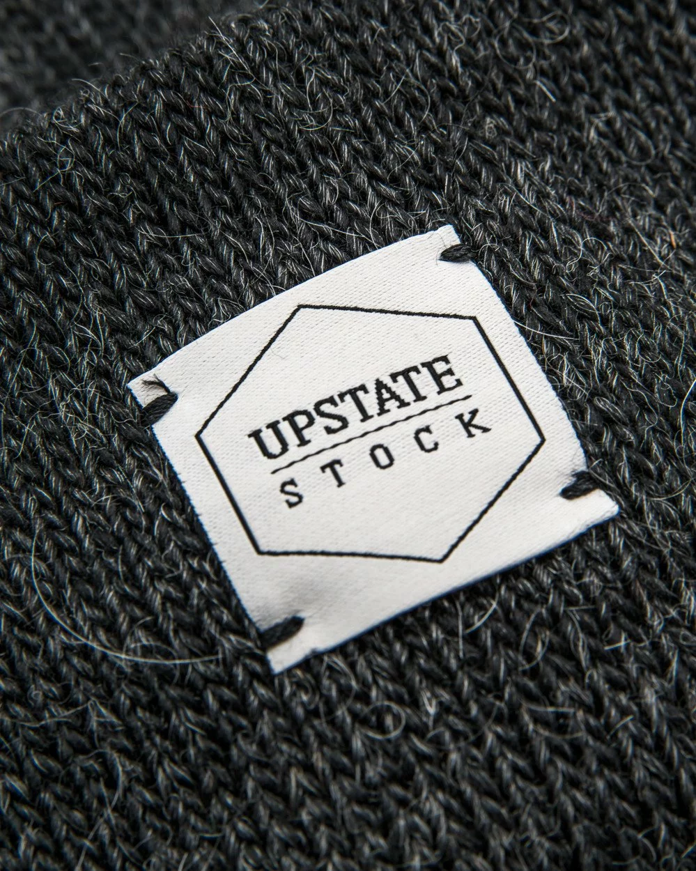 Upstate Stock American Mohair Beanie - Black Headwear 2 Upstate Stock American Mohair Beanie - Black Headwear