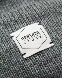 Headwear Upstate Stock American Mohair Beanie - Grey