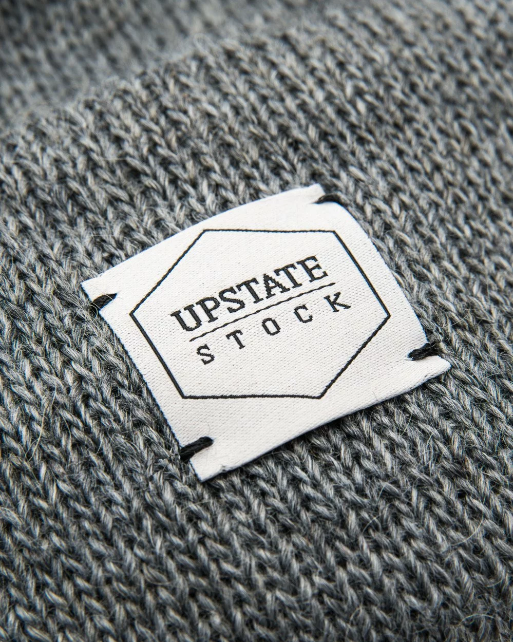 Headwear Upstate Stock American Mohair Beanie - Grey 2 Headwear Upstate Stock American Mohair Beanie - Grey