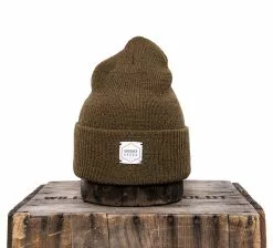 Upstate Stock 100% Wool Watchcap - Coyote Headwear