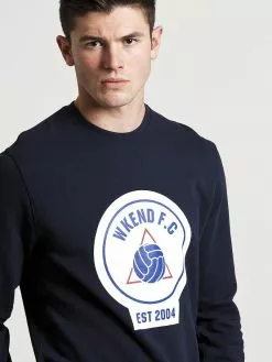 Weekend Offender WKEND FC Crewneck Sweat - Navy Outerwear