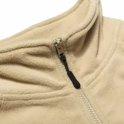 Chrystie NYC - Mock Neck Halfzip Polar Fleece Sweater / Cream New Arrivals