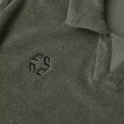 Nivelcrack Terry Drill Top - Olive Green New Arrivals