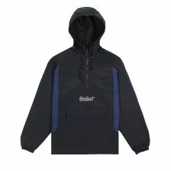 New Arrivals Belief NYC Sport Logo Anorak - Black