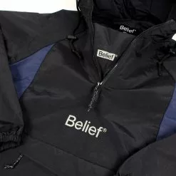 New Arrivals Belief NYC Sport Logo Anorak - Black