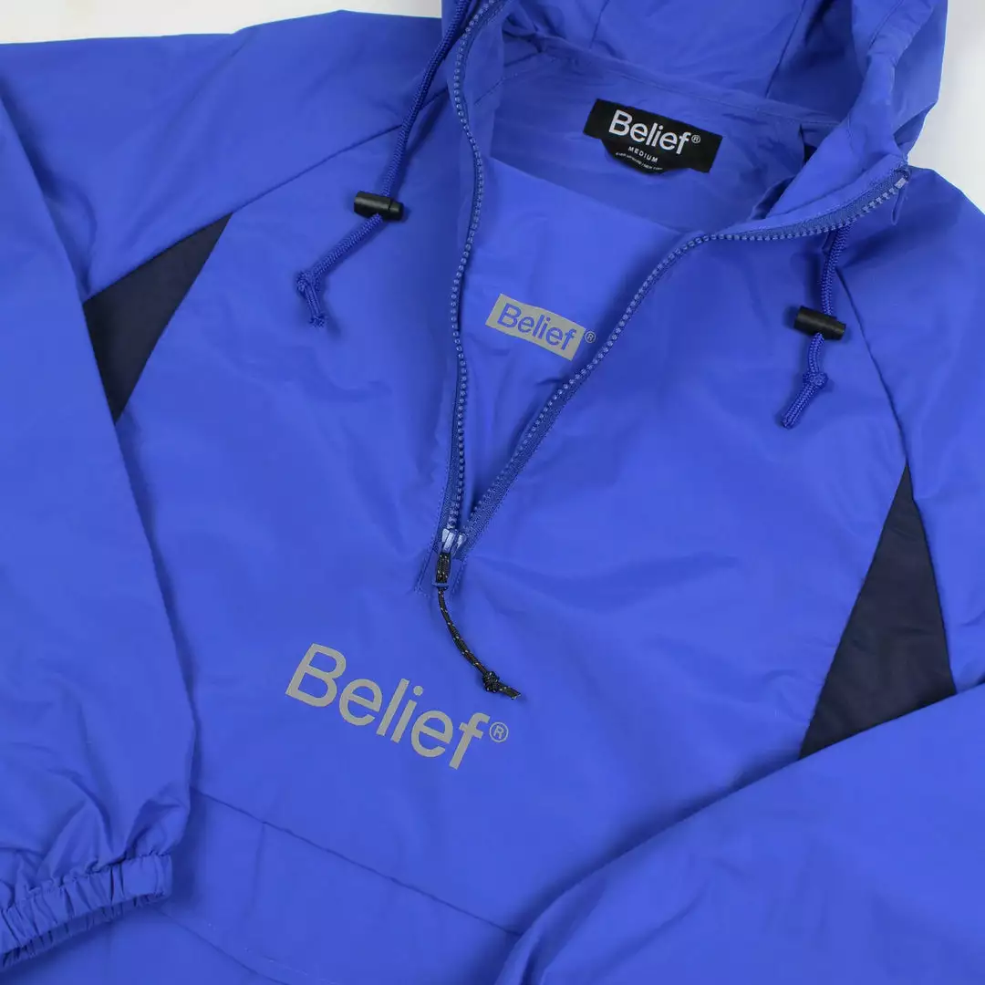 Belief NYC Sport Logo Anorak - Royal New Arrivals 2 Belief NYC Sport Logo Anorak - Royal New Arrivals