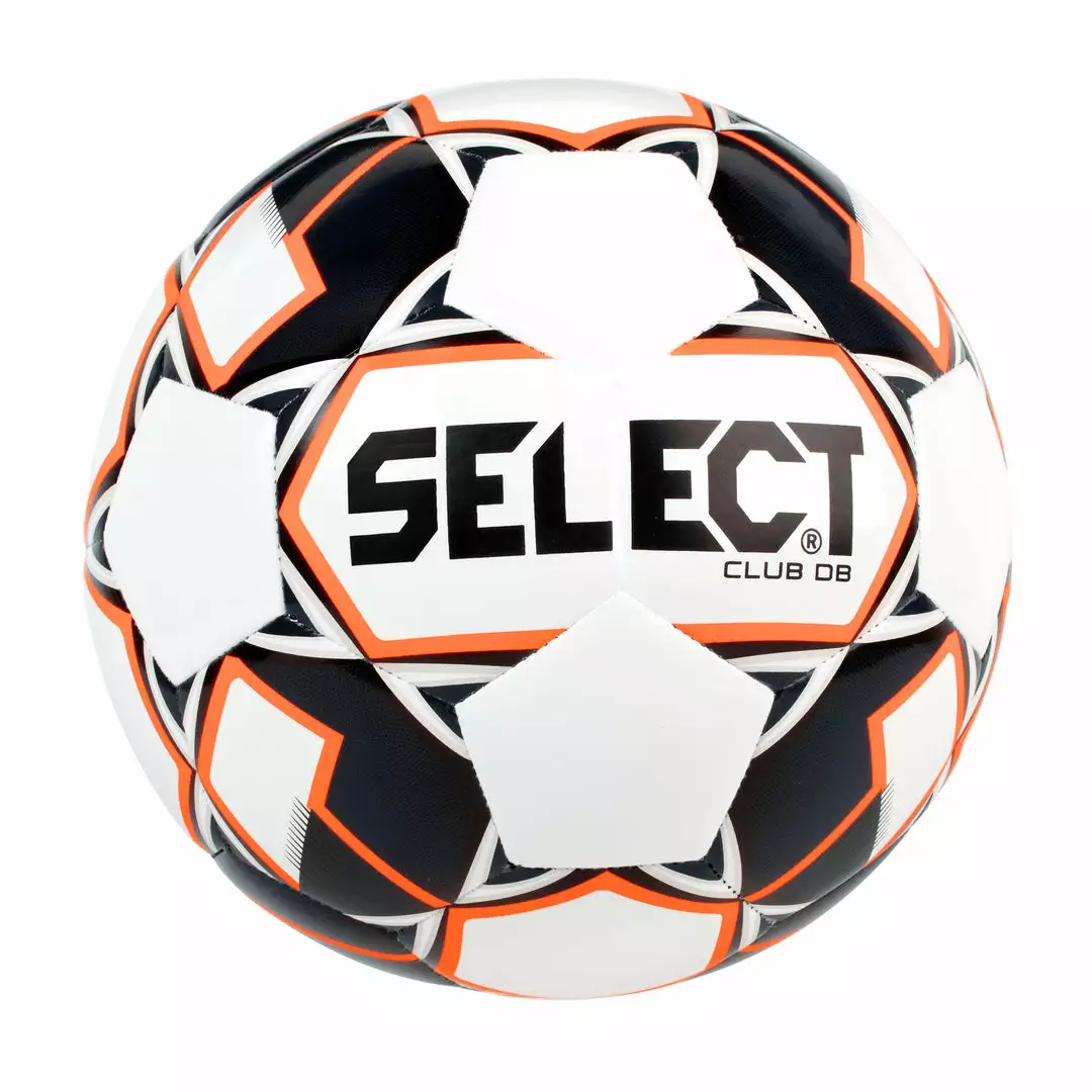 Select Sport Club DB Soccer Ball - NFHS - White/Black/Orange 1 Select Sport Club DB Soccer Ball - NFHS - White/Black/Orange
