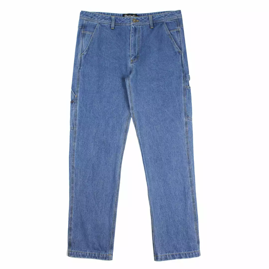 New Arrivals Belief NYC Denim Carpenter Pant - Medium Blue 1 New Arrivals Belief NYC Denim Carpenter Pant - Medium Blue