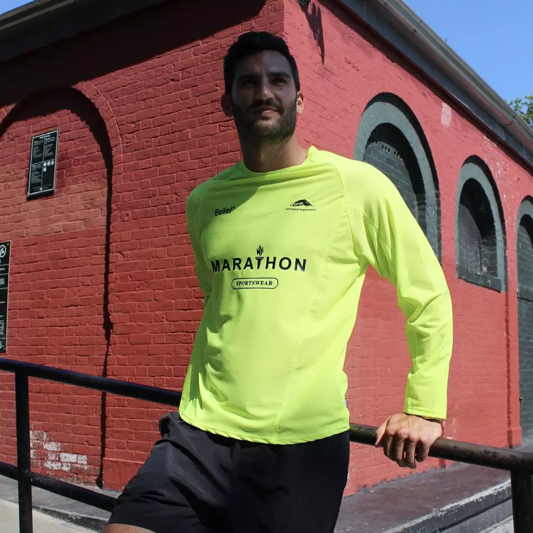 New Arrivals Belief NYC Marathon Mesh Jersey - Safety Yellow 4 New Arrivals Belief NYC Marathon Mesh Jersey - Safety Yellow