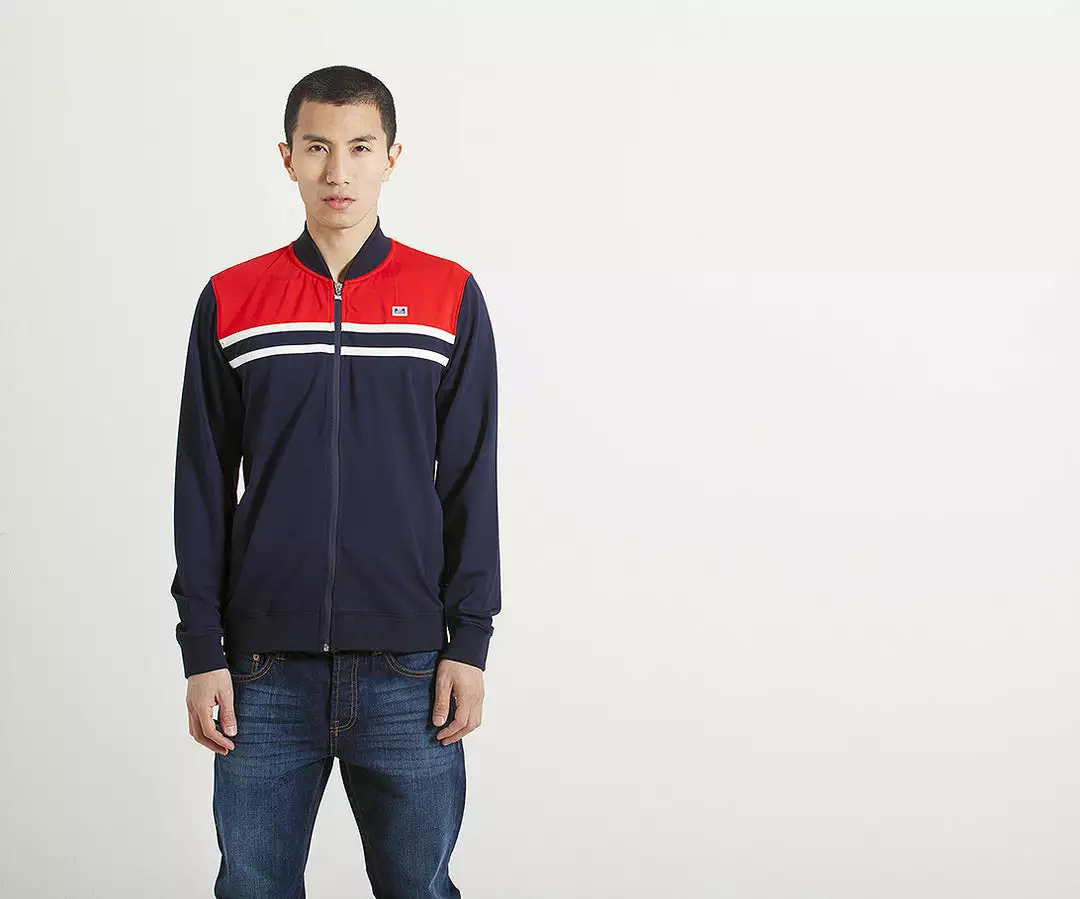 Weekend Offender Farnell Track Jacket - Navy 1 Weekend Offender Farnell Track Jacket - Navy