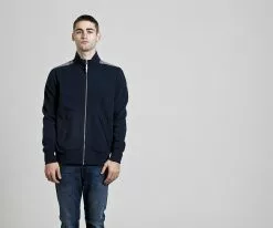 Outerwear Weekend Offender Dufaux Reflective Zip Up - Navy