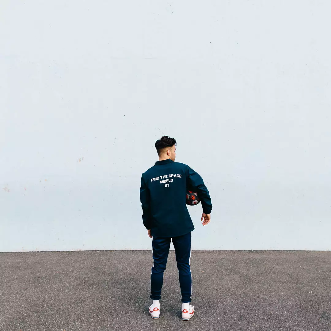 Outerwear MIDFLD Enso Coaches Jacket - Navy Blue 5 Outerwear MIDFLD Enso Coaches Jacket - Navy Blue