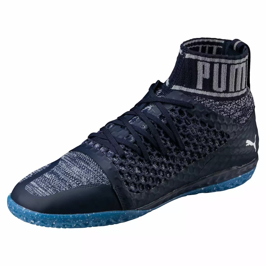 PUMA Football PUMA 365 EvoKNIT NETFIT CT Indoor Soccer Shoes - Peacoat-Quarry-White 2 PUMA Football PUMA 365 EvoKNIT NETFIT CT Indoor Soccer Shoes - Peacoat-Quarry-White