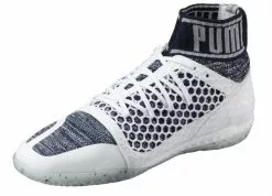 PUMA Football PUMA 365 EvoKNIT NETFIT CT Indoor Soccer Shoes - White-Peacoat-Quarry