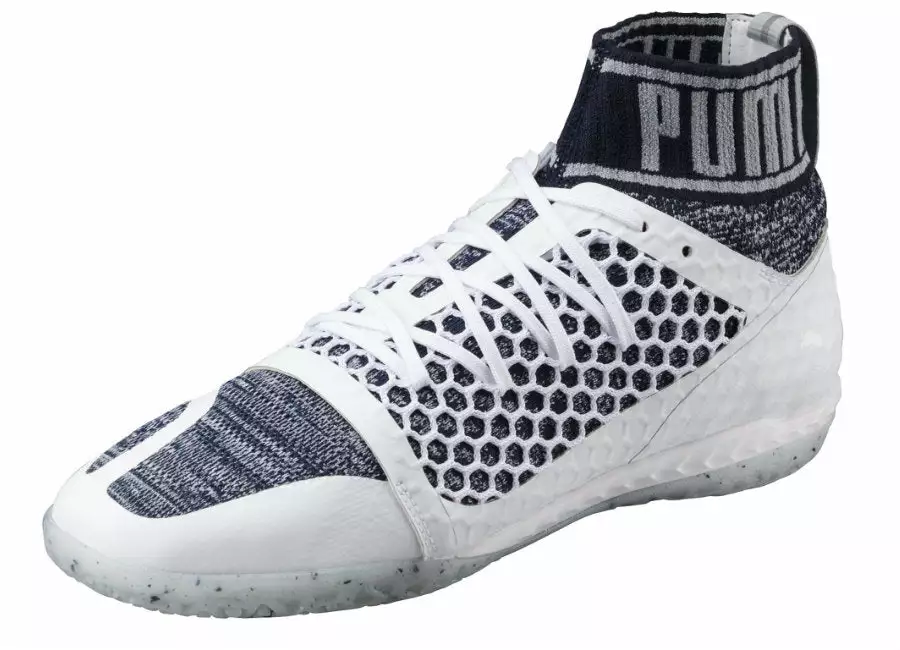 PUMA Football PUMA 365 EvoKNIT NETFIT CT Indoor Soccer Shoes - White-Peacoat-Quarry 2 PUMA Football PUMA 365 EvoKNIT NETFIT CT Indoor Soccer Shoes - White-Peacoat-Quarry