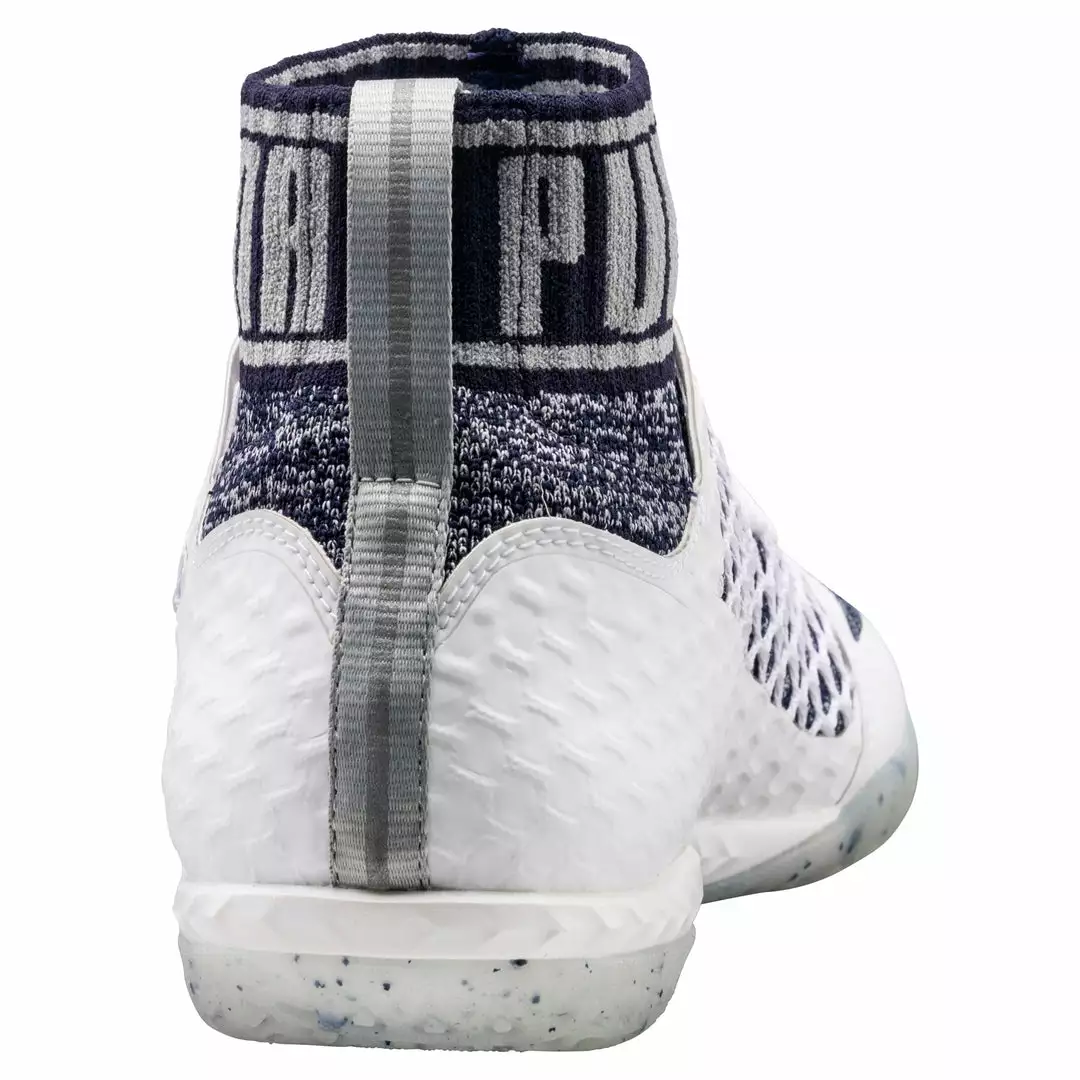 PUMA Football PUMA 365 EvoKNIT NETFIT CT Indoor Soccer Shoes - White-Peacoat-Quarry 3 PUMA Football PUMA 365 EvoKNIT NETFIT CT Indoor Soccer Shoes - White-Peacoat-Quarry
