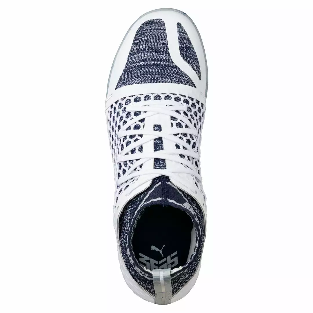 PUMA Football PUMA 365 EvoKNIT NETFIT CT Indoor Soccer Shoes - White-Peacoat-Quarry 5 PUMA Football PUMA 365 EvoKNIT NETFIT CT Indoor Soccer Shoes - White-Peacoat-Quarry